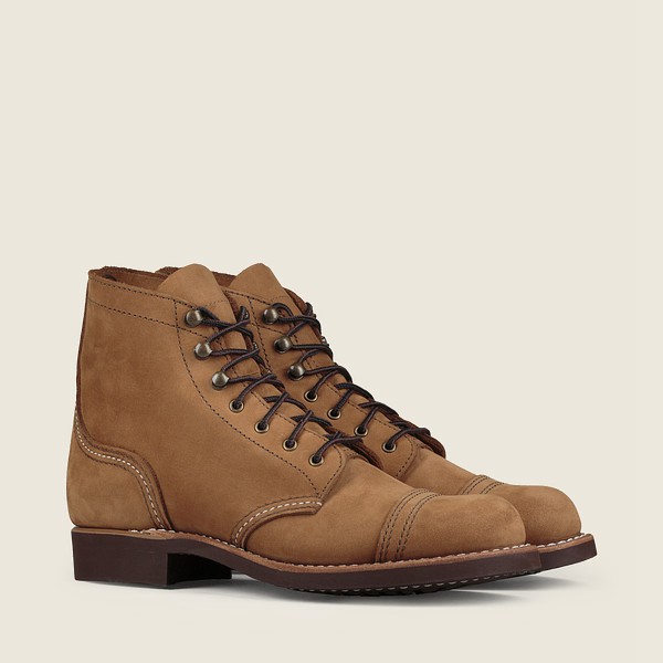 Red Wing Heritage Boots Iron Ranger - Short Chinook Læder - Khaki - Dame 6738-IVTES